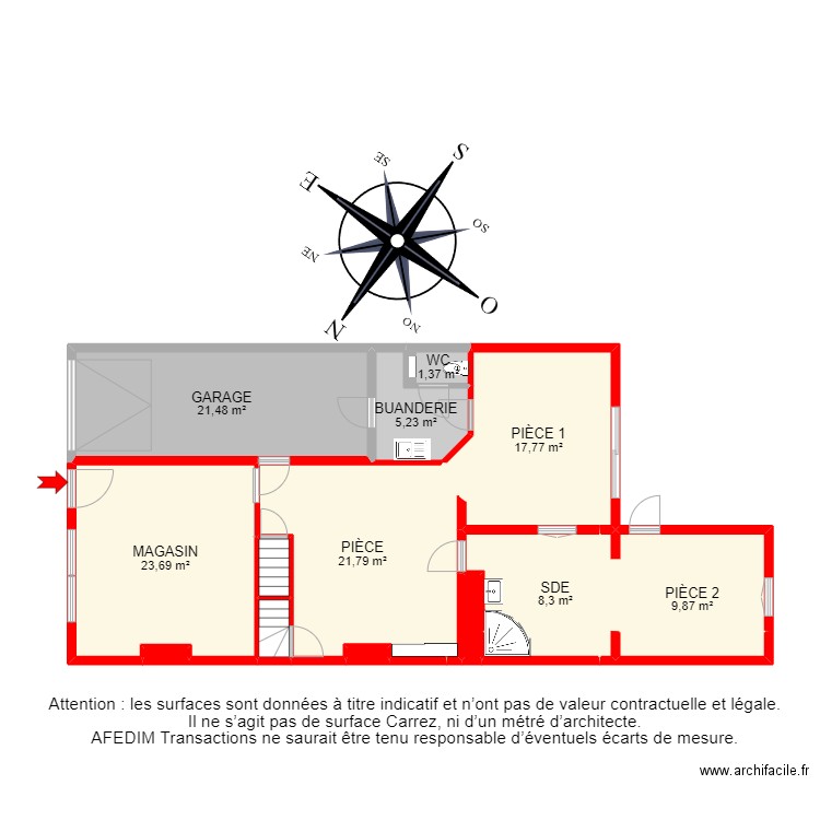 BI 18213 - . Plan de 45 pièces et 343 m2