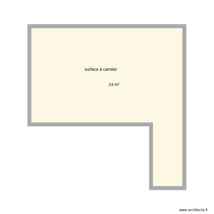 terrasse. Plan de 1 pièce et 24 m2