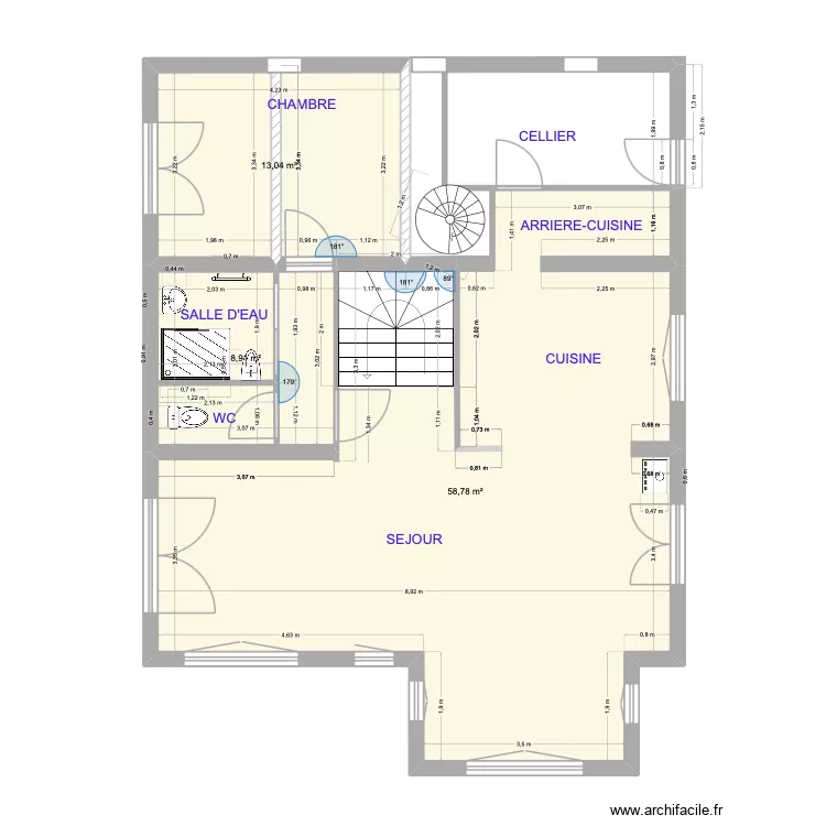 Rez de chauss&eacute;e maxbis. Plan de 