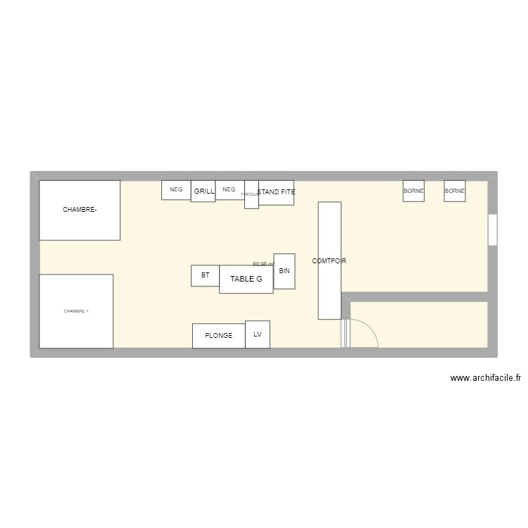 Resto. Plan de 0 pièce et 0 m2