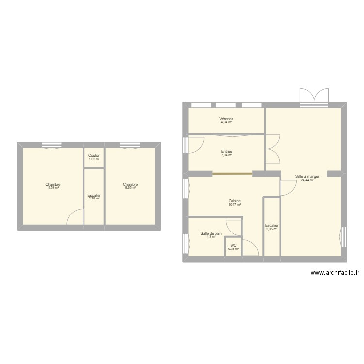 Erable. Plan de 0 pièce et 0 m2