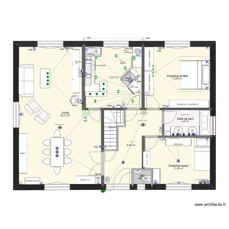 2026-02-26-Plan de position Rez de chauss&eacute;e &eacute;lectricit&eacute;. Plan de 0 pièce et 0 m2