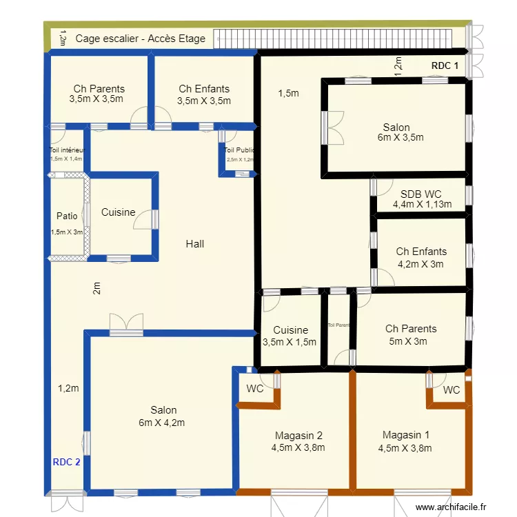 Bat2 - Gra&ccedil;&eacute; - Pikine Saint Louis M&agrave;J2. Plan de 