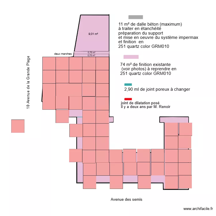terrasse Royan 27 06. Plan de terrasse Royan 27 06. Plan de