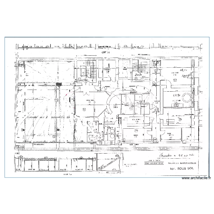 Foch sous sol. Plan de 
