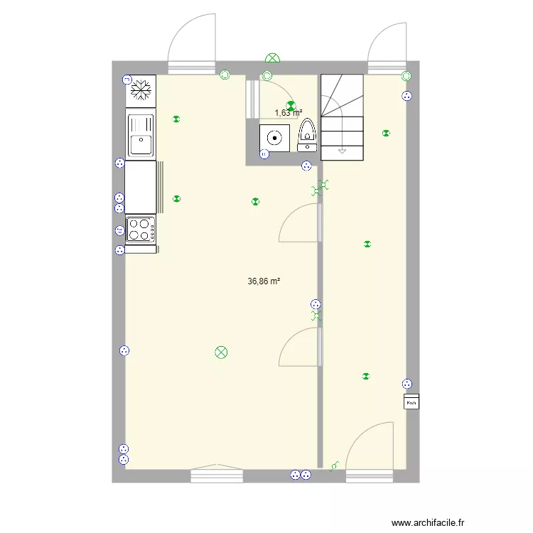 Aigre RDC projet (non d&eacute;finitif). Plan de 