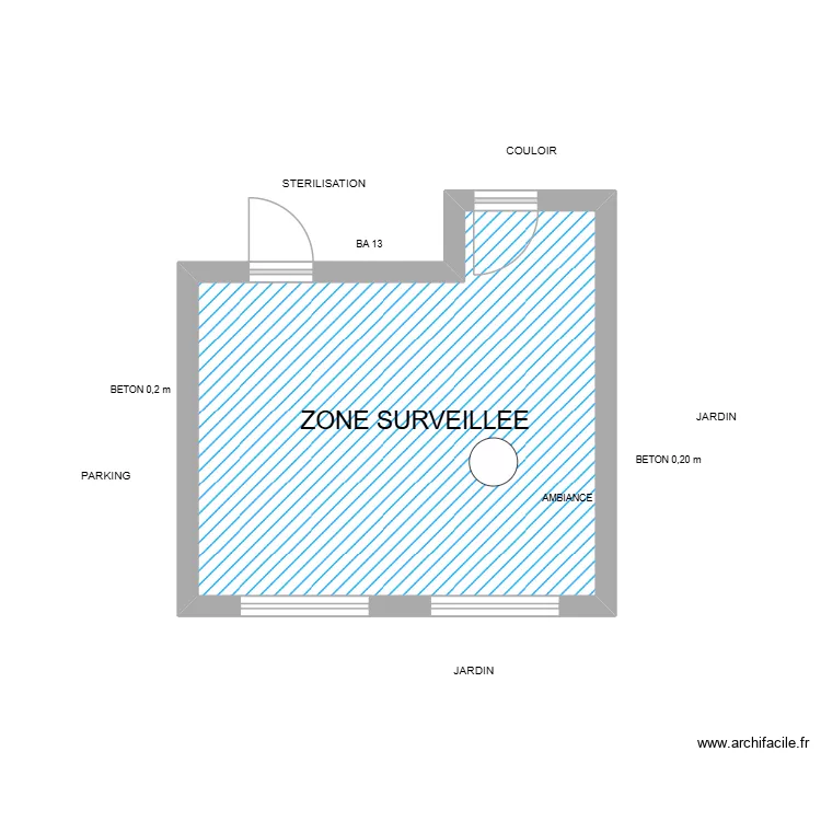 S1 DR LAFORGE. Plan de 1 et 21 m² S1 DR LAFORGE. Plan de 1 et 21 m²