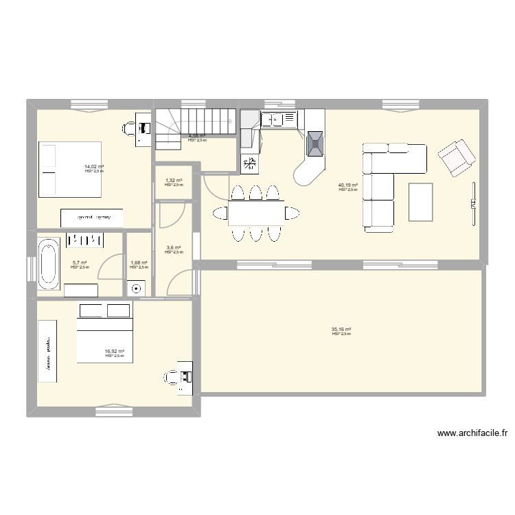 maison7. Plan de 0 pièce et 0 m2