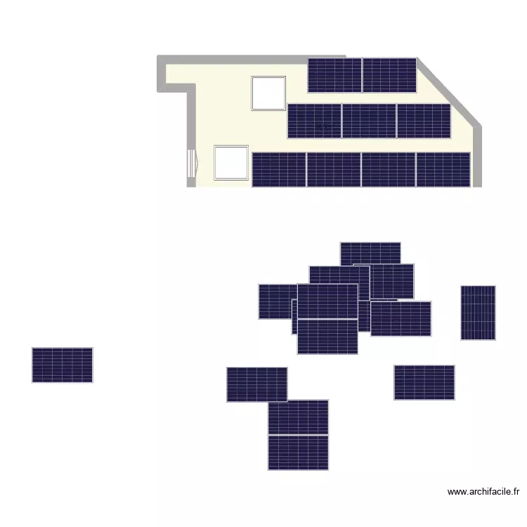 plan 3 panneaux v3. Plan de 1 Pièce et 34 m² plan 3 panneaux v3. Plan de 1 Pièce et 34 m²