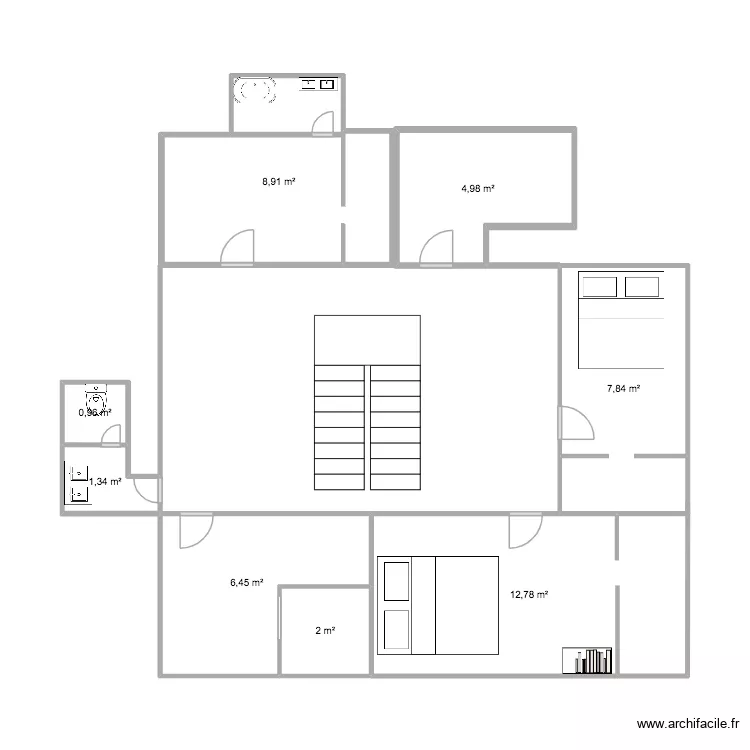ESPAGNOL niveau 2. Plan de 8 pièces et 45 m²