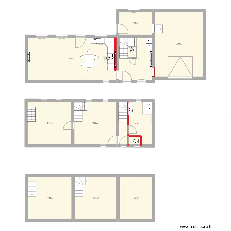 Maite 2. Plan de 10  et 185 m²