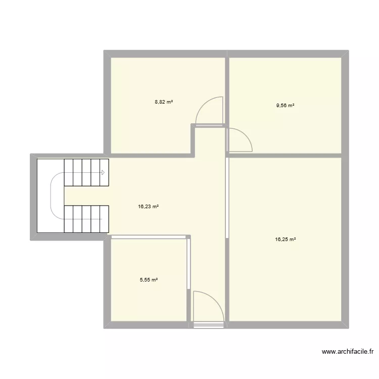 20042026. Plan de 5  et 56 m²
