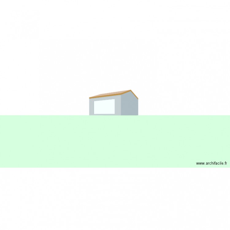 Garage. Plan de 1 pièce et 28 m2