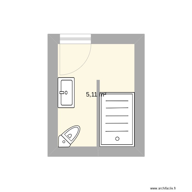 sdb. Plan de 0 pièce et 0 m2