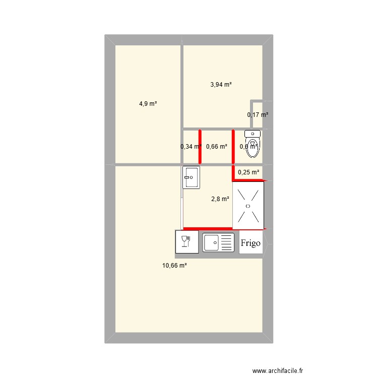 alain. Plan de 9 pièces et 24 m2