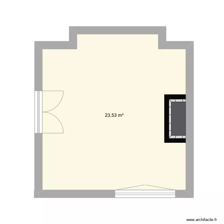 grande salle marie. Plan de 1 pièce et 24 m² grande salle marie. Plan de 1 pièce et 24 m²