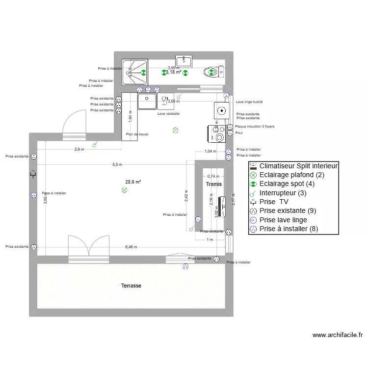OTA ETAGE. Plan de 