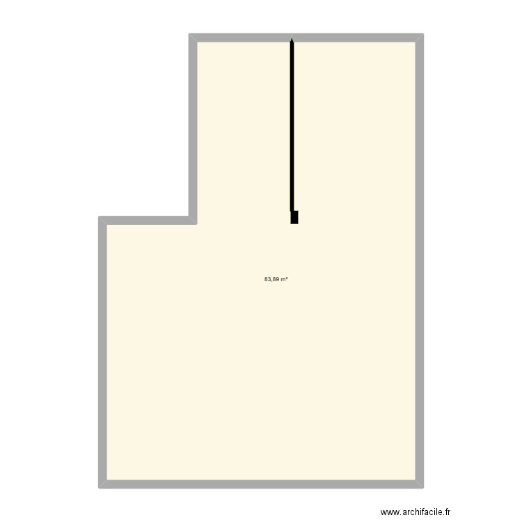 bryan. Plan de 1 pièce et 84 m2