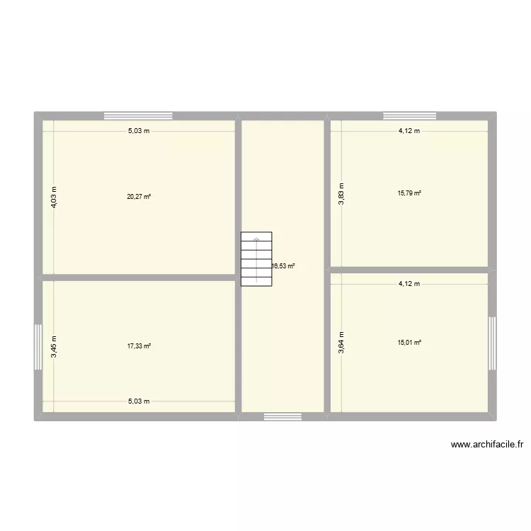 Projet maison +1. Plan de 5  et 85 m²