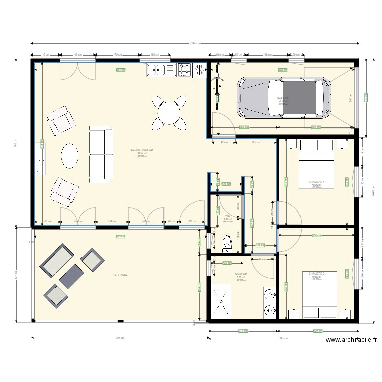 ATHENA 2.90 +GE. Plan de 7 pièces et 124 m2