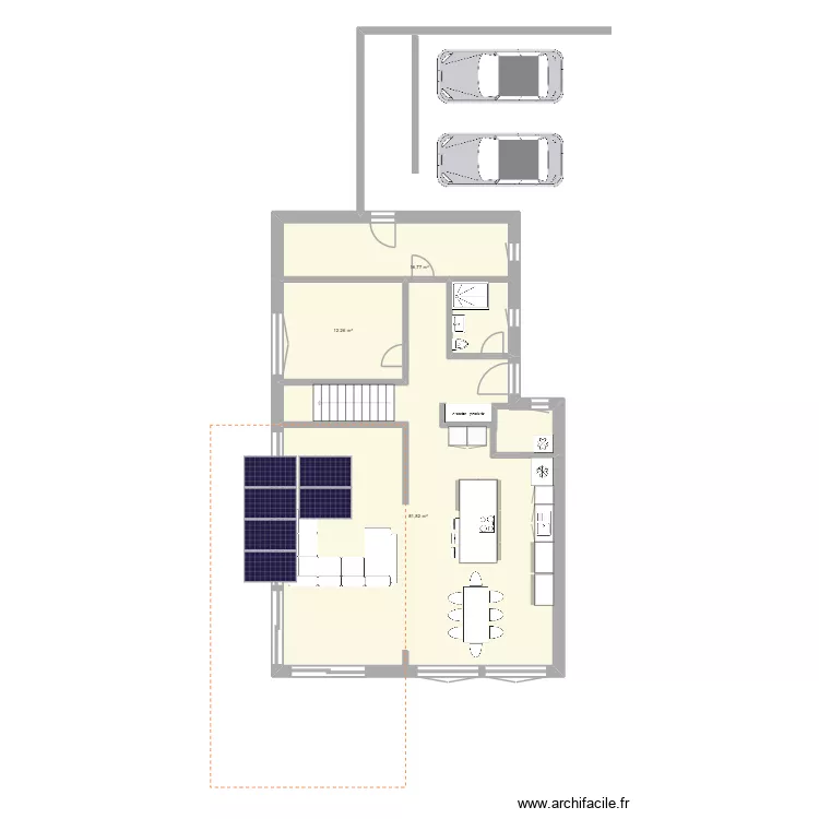 Maison 2 &eacute;tages. Plan de 8  et 189 m²