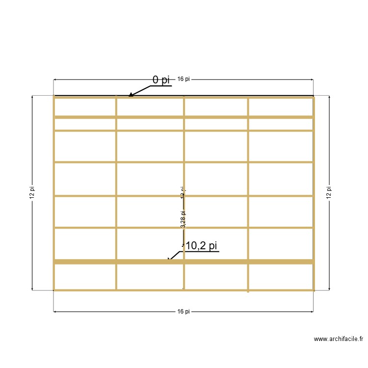 taupe. Plan de 0 pièce et 0 m2