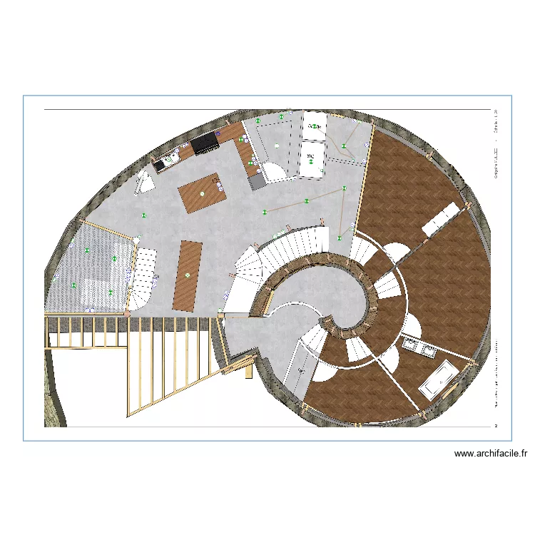 plan &eacute;lectique 1er niveau bis. Plan de 