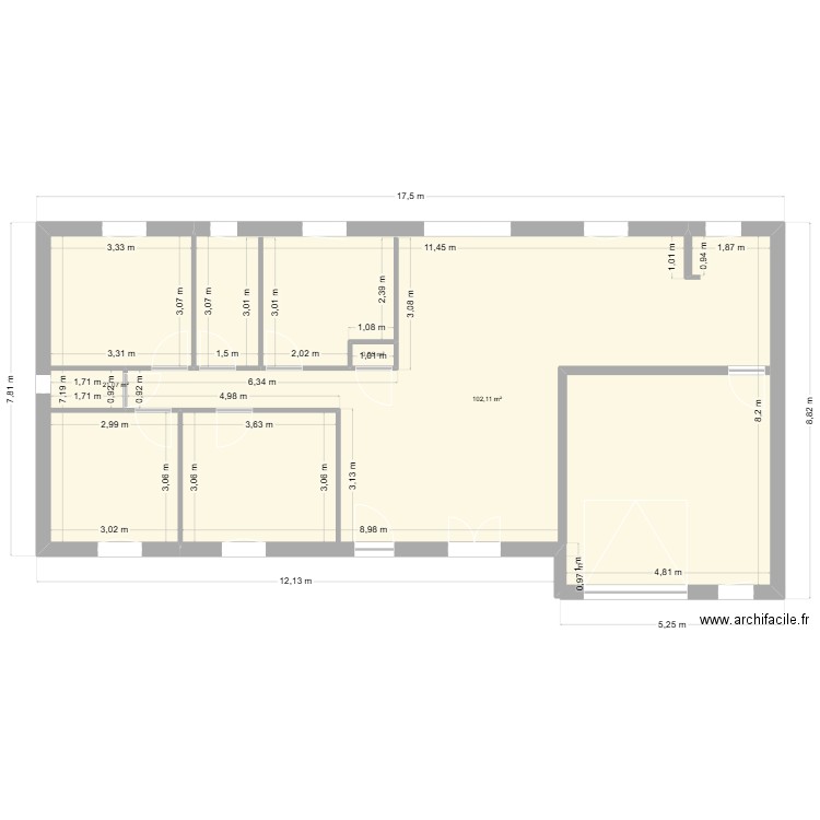 Maison Nelson M. Plan de 3 pièces et 124 m2
