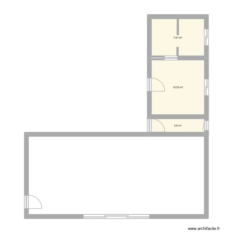 Maison. Plan de 3 et 20 m² Maison. Plan de 3 et 20 m²