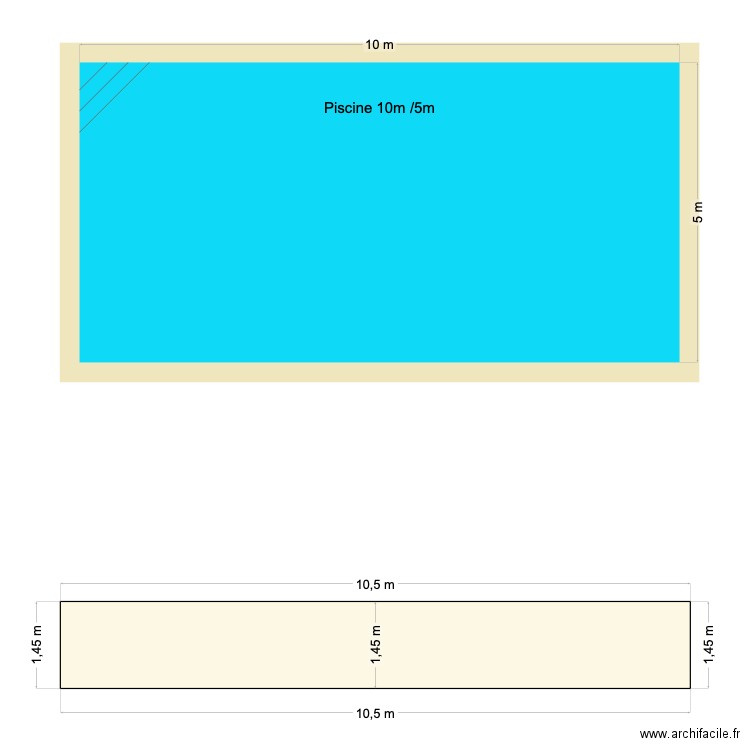 PISCINE. Plan de 0 pièce et 0 m2