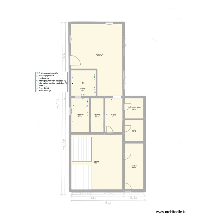 plan &eacute;lectrique. Plan de 0 pièce et 0 m2