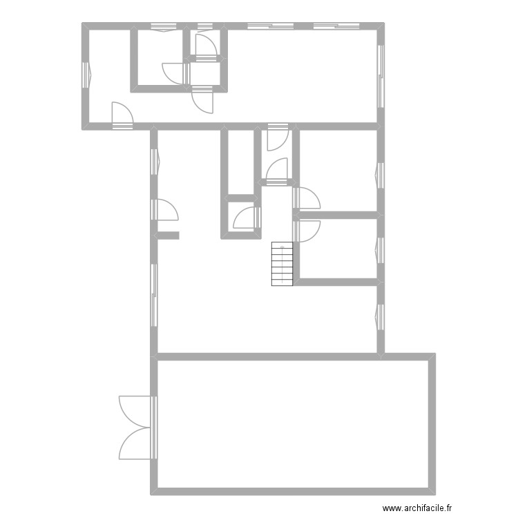 CHAPIN. Plan de 11 pièces et 152 m2