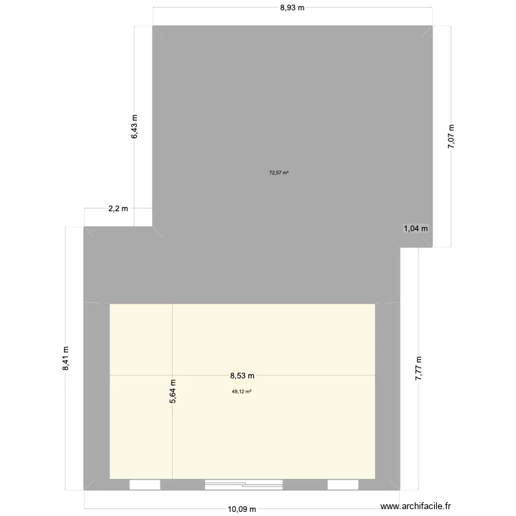 Vide-Sanitaire vierge. Plan de 
