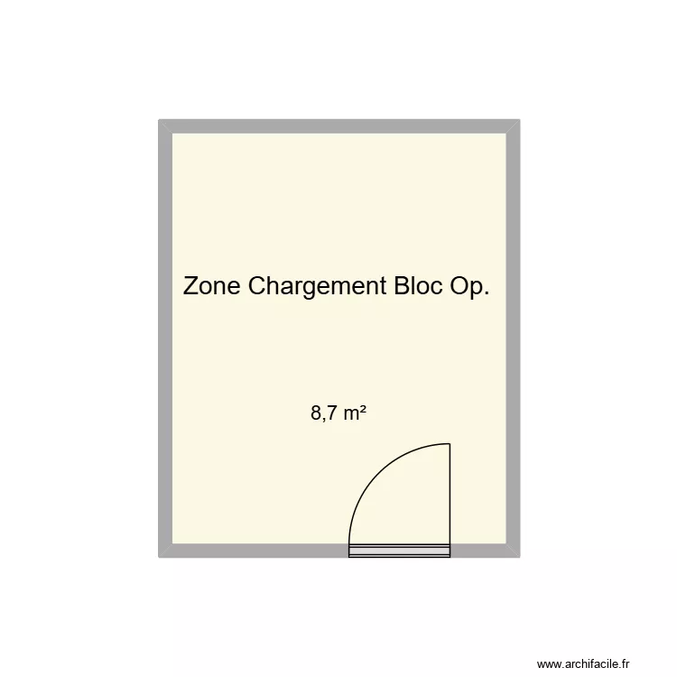 Chargement Bloc Op. CHU Helora Jolimont. Plan de 1 pièce et 9 m² Chargement Bloc Op. CHU Helora Jolimont. Plan de 1 pièce et 9 m²