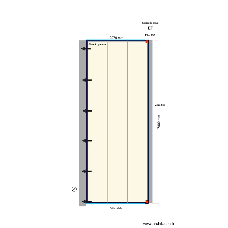 amorim lisboa. Plan de 3  et 22 m²