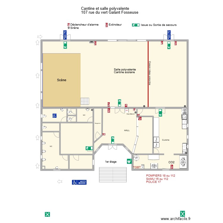 03/2025. Plan de 9 pièces et 463 m2