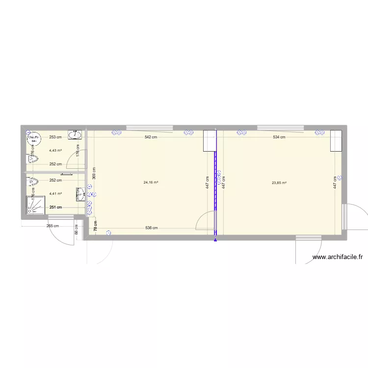 LOCAL AZEO FLUIDES - R+1. Plan de LOCAL AZEO FLUIDES - R+1. Plan de
