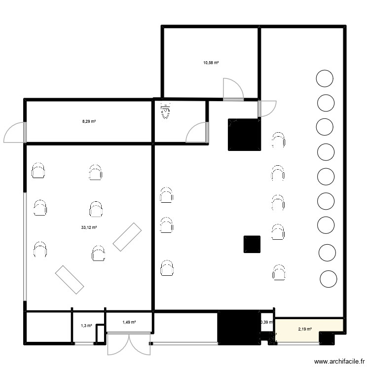 Plan apres travaux the cosy corner. Plan de 0 pièce et 0 m2