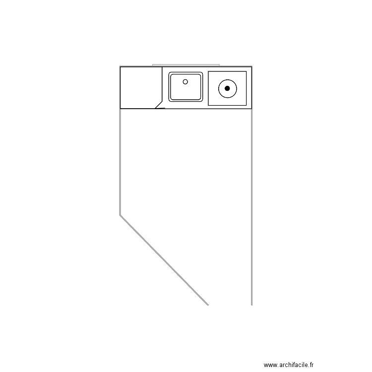 Cuisine Prague. Plan de 0 pièce et 0 m2