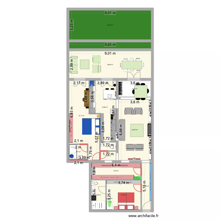 131 POMPE 18. Plan de 14 et 169 m² 131 POMPE 18. Plan de 14 et 169 m²