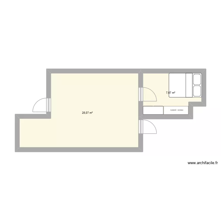 bsmtpjct. Plan de 2 et 33 m² bsmtpjct. Plan de 2 et 33 m²