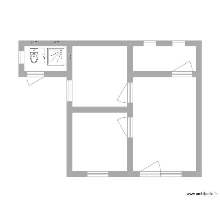 EXEMPLE. Plan de 0 pièce et 0 m2