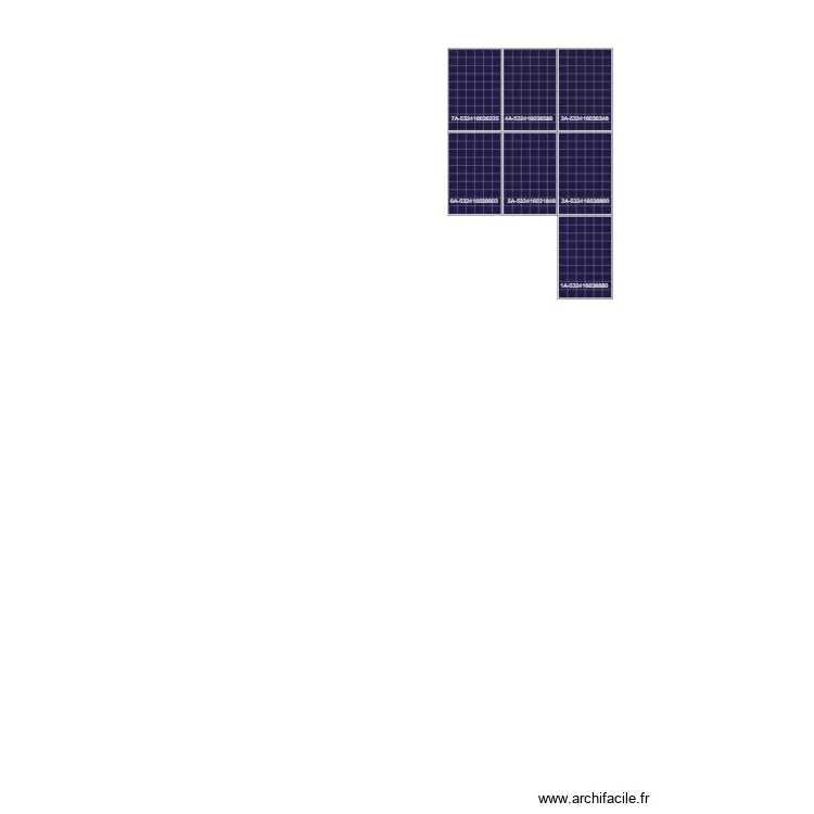 Limours_Panneaux solaires Sud. Plan de 