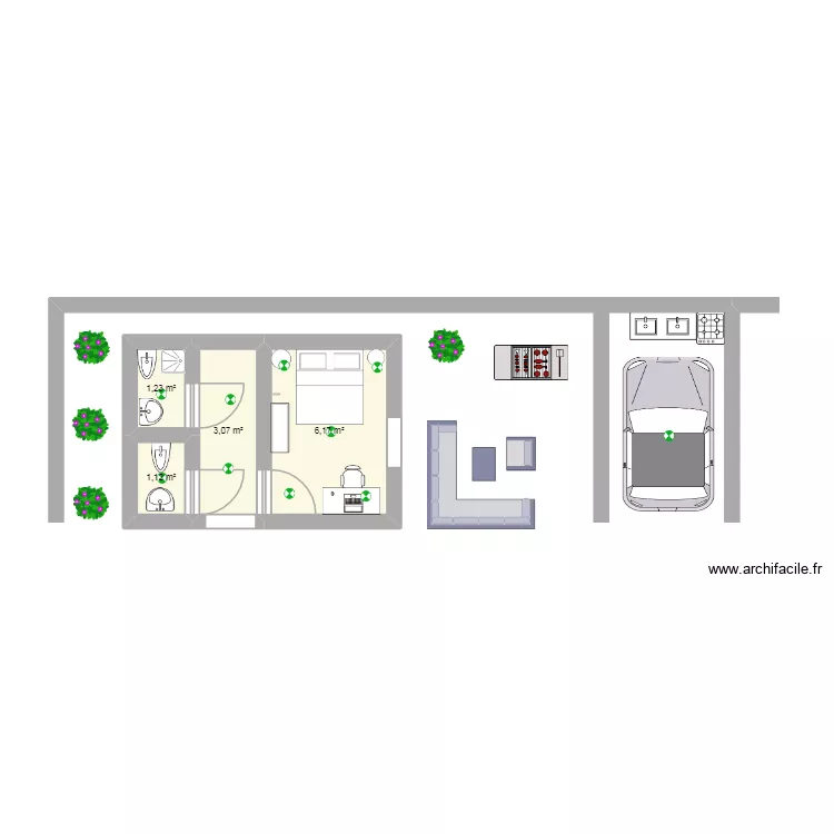 makki. Plan de 4 et 12 m² makki. Plan de 4 et 12 m²