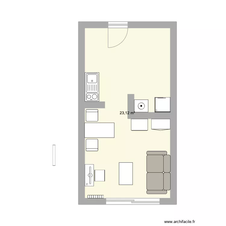 Appart julie. Plan de 1 et 23 m² Appart julie. Plan de 1 et 23 m²
