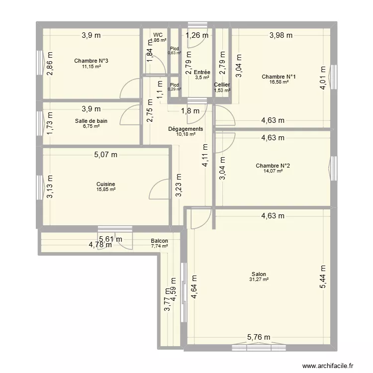 T4 - Bonneville. Plan de 