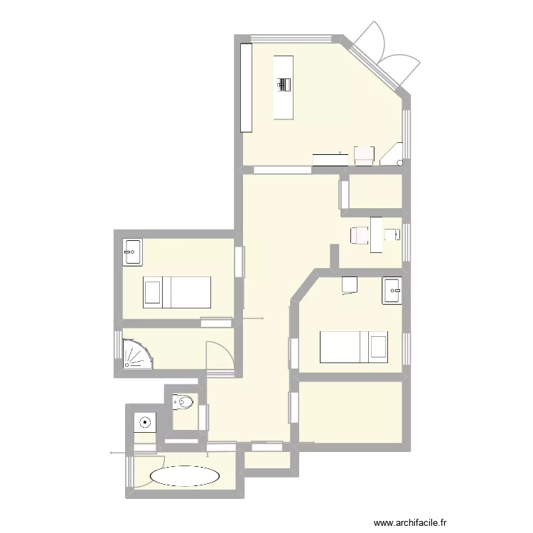 Institut by Manon. Plan de 11  et 53 m²