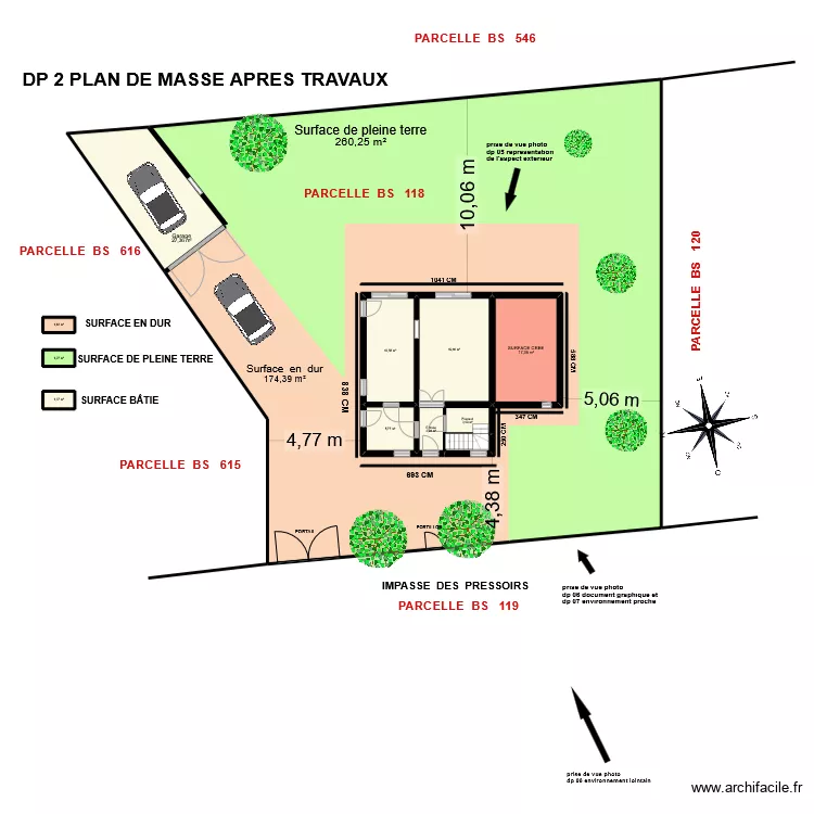 DP2 APRES TRAVAUX. Plan de 0 pièce et 0 m2