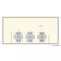 Plan bureaux 1étage centre