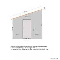 Plan de c&ocirc;t&eacute; abri de jardin